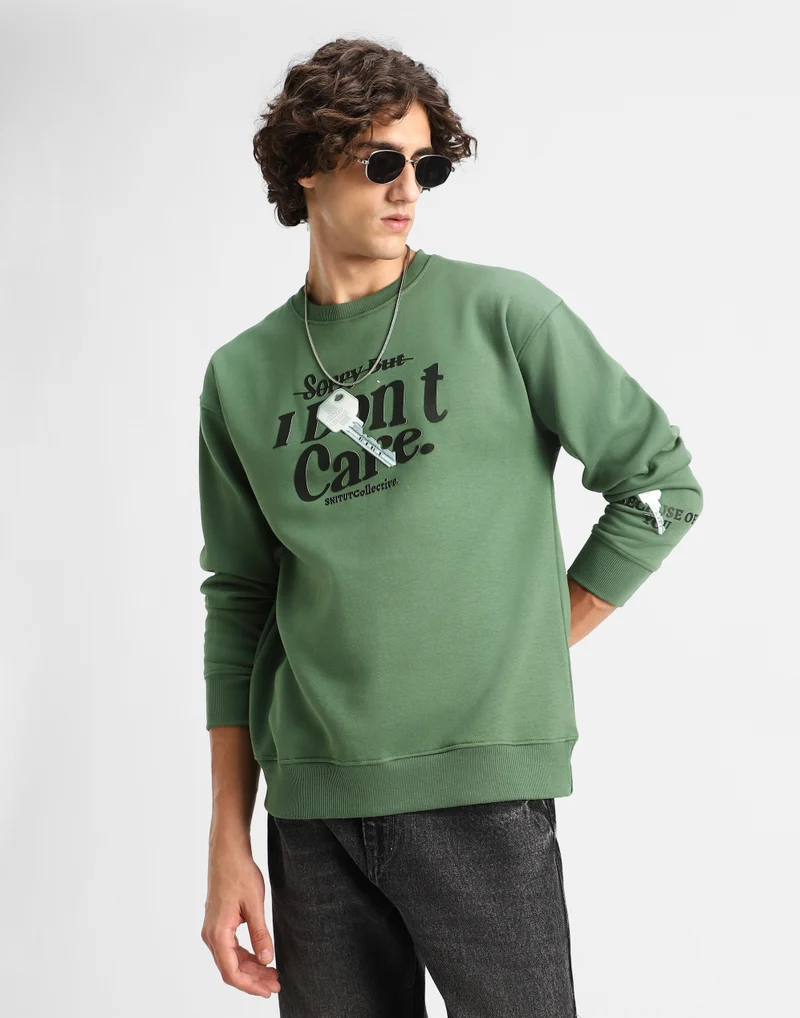 SNITCH Printed Regular Fit Sweatshirt